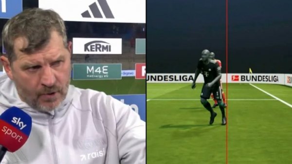 VAR取消首球！柏林联主帅吐槽：越位5毫米应该算进！有东谈主险些疯了